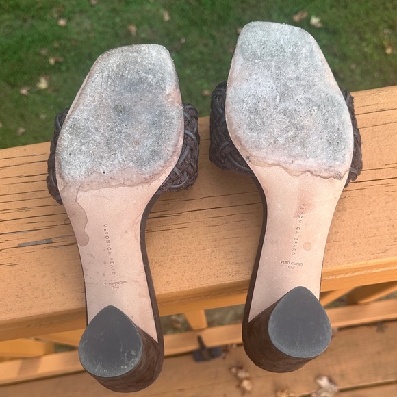 Veronica Beard Kerra Woven block-Heiled suede slide sandals - Picture 13 of 16